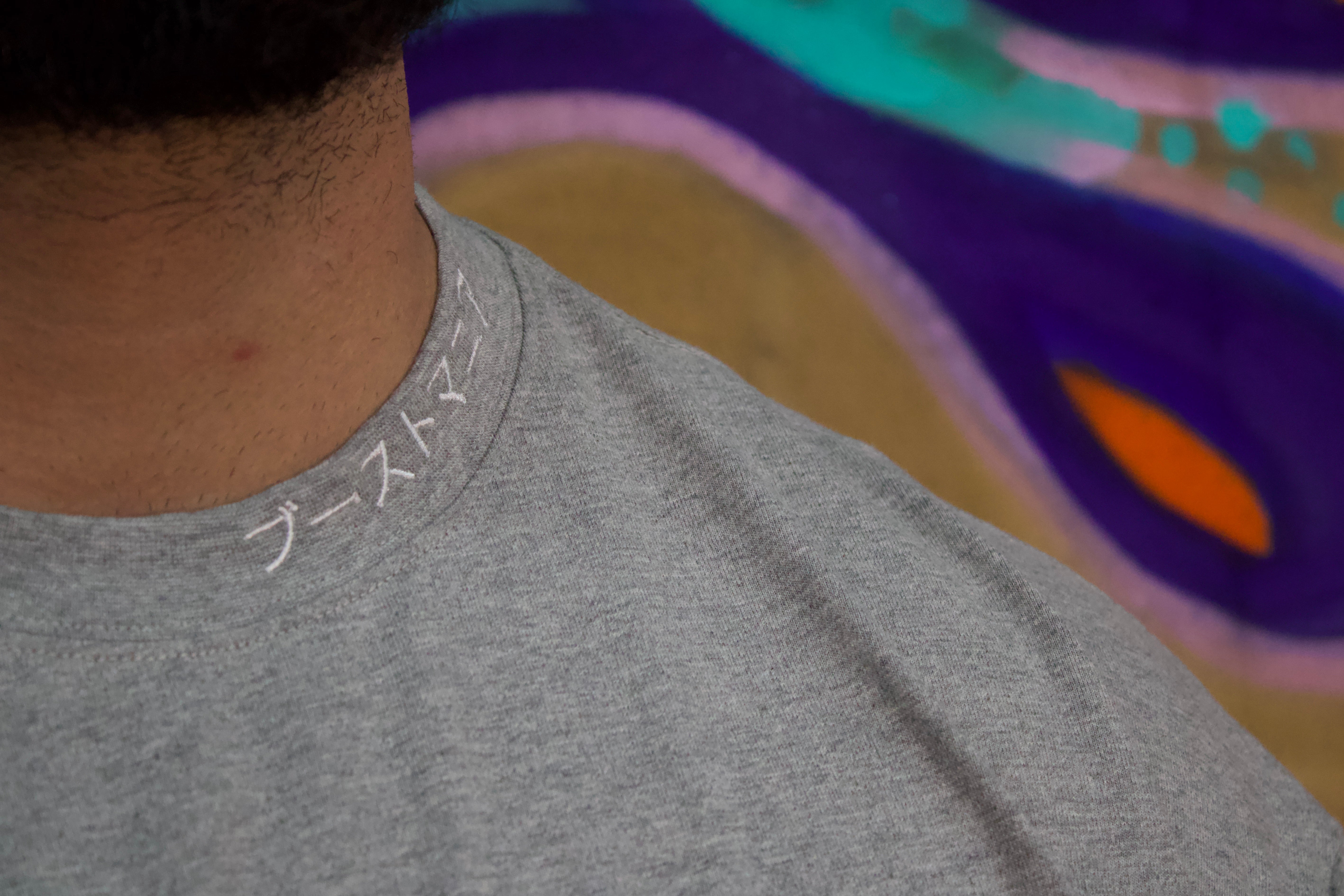 Boostmania Embroidered Tee Grey