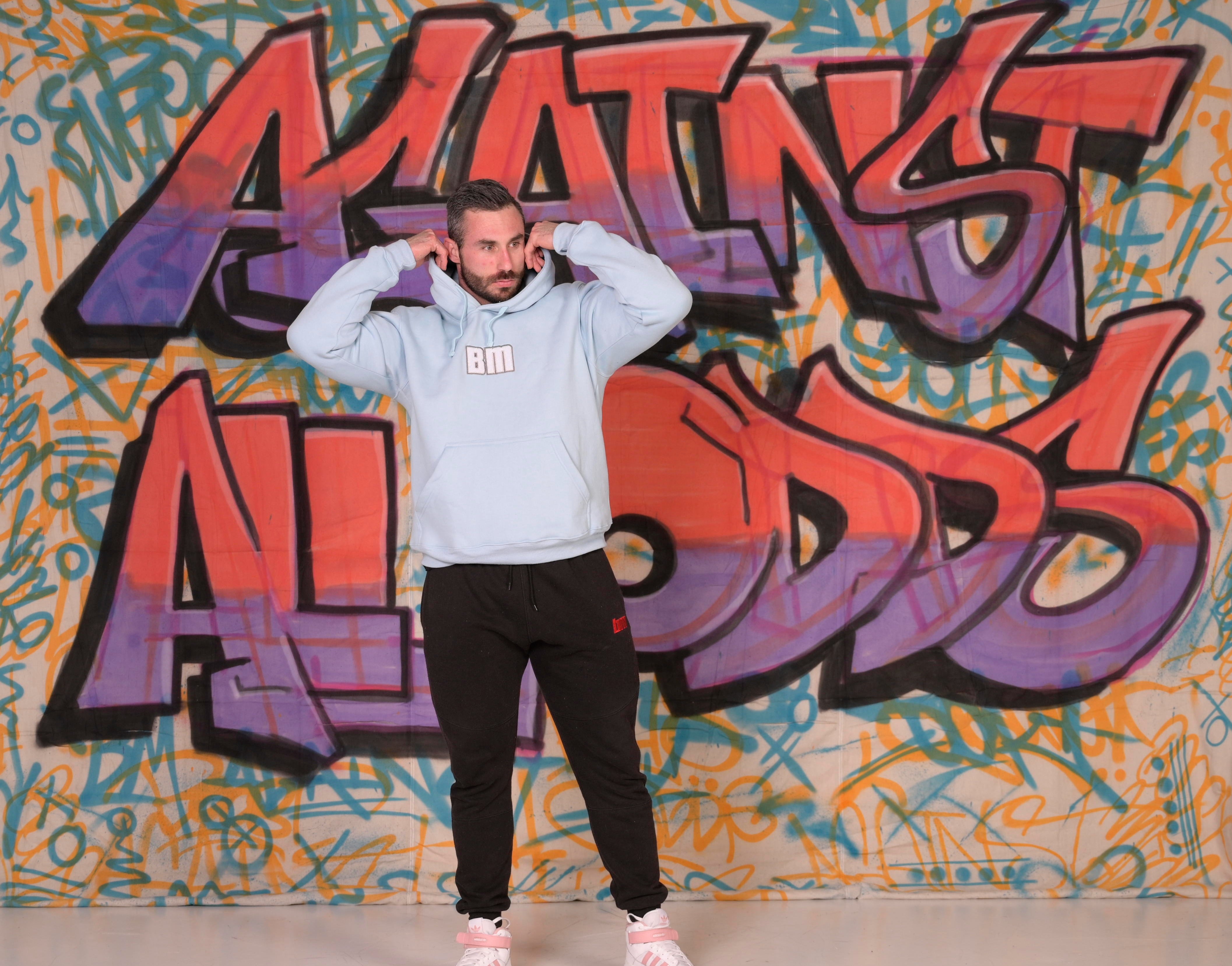 Boostmania Boucle Hoodie Sky Blue