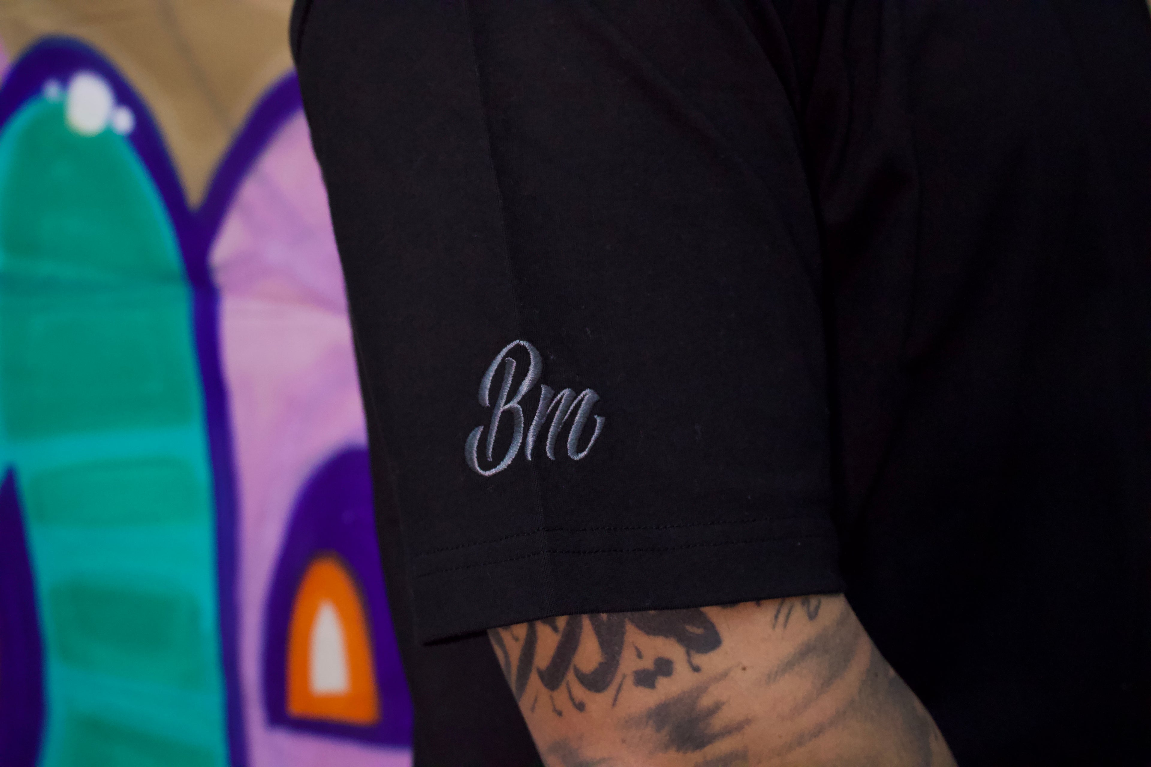 Boostmania Embroidered Tee Black