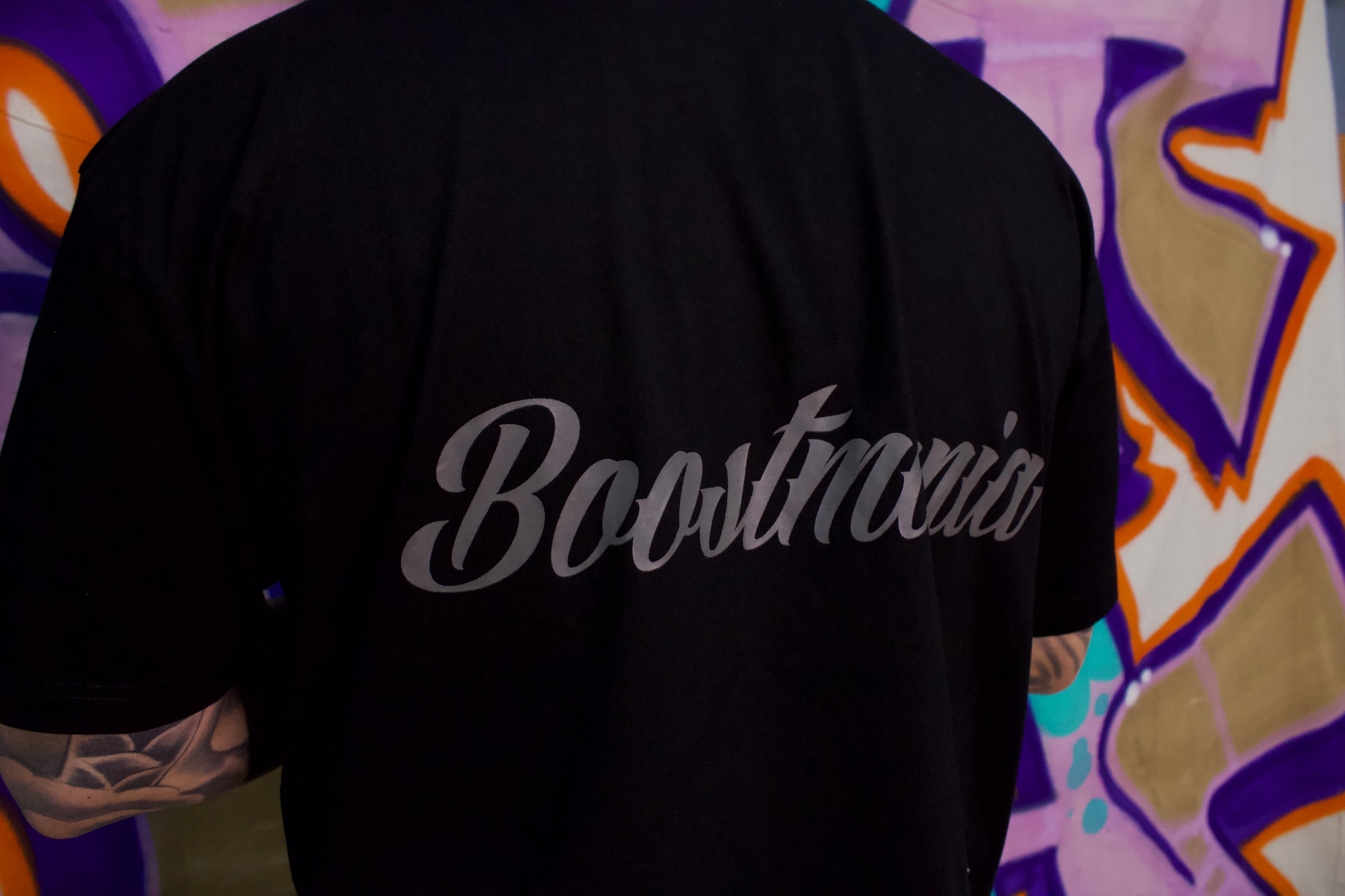 Boostmania Embroidered Tee Black