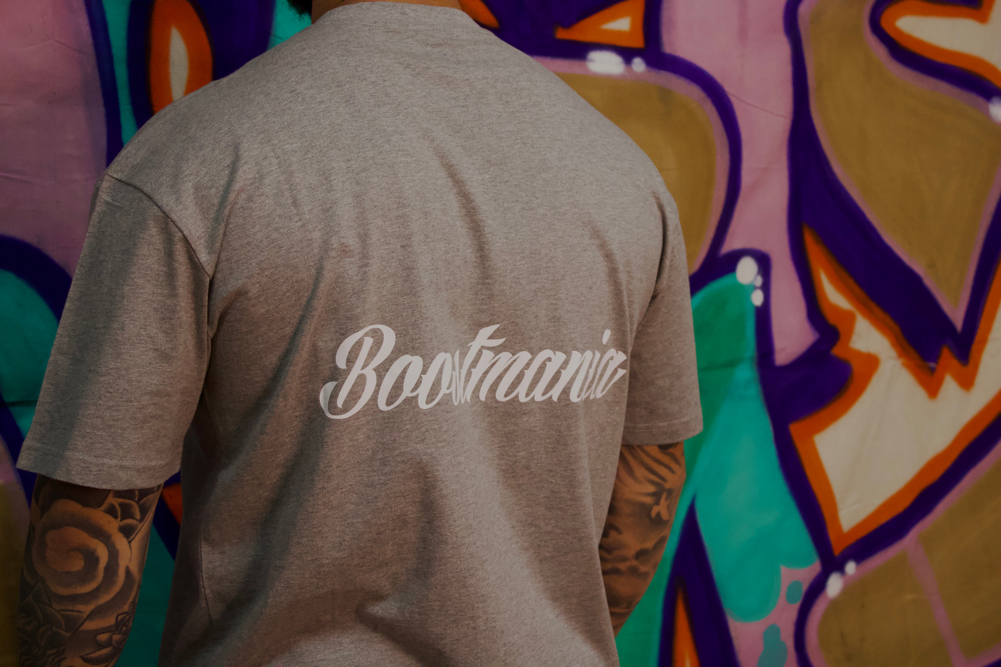 Boostmania Embroidered Tee Grey