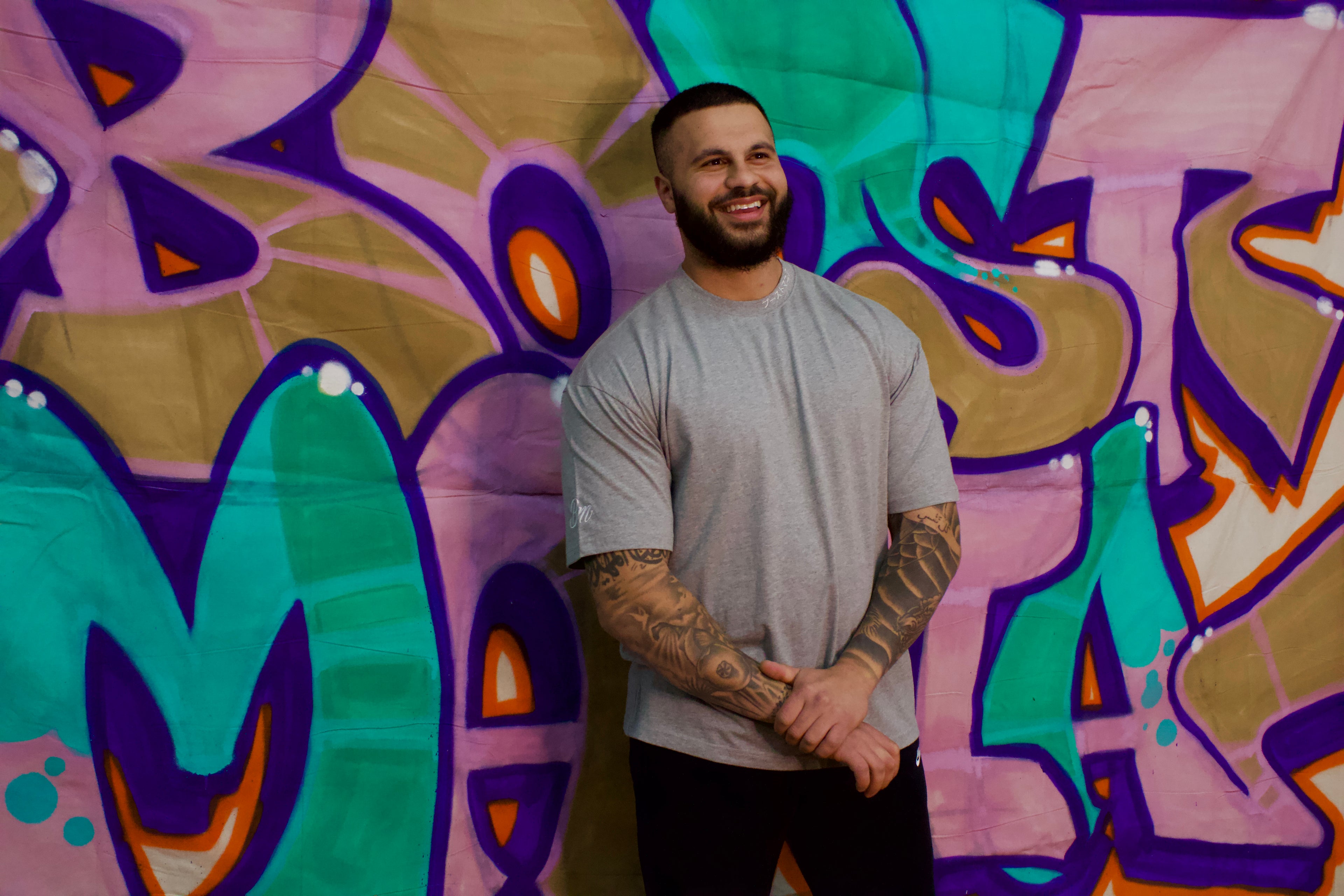 Boostmania Embroidered Tee Grey