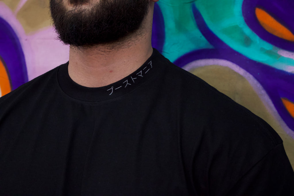 Boostmania Embroidered Tee Black