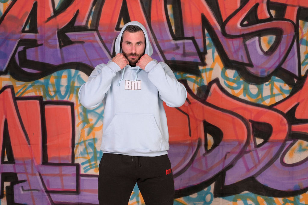 Boostmania Boucle Hoodie Sky Blue