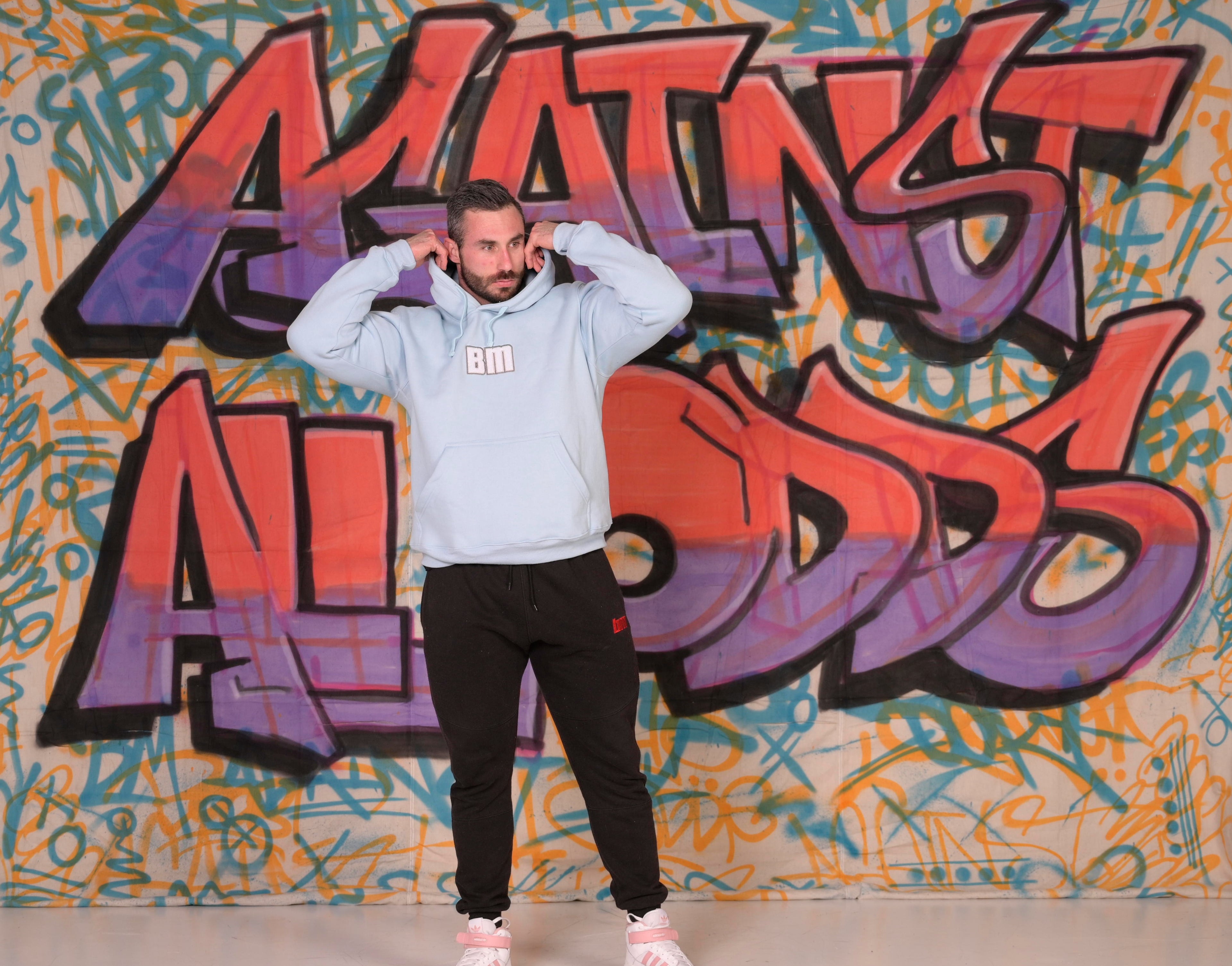 Boostmania Boucle Hoodie Sky Blue